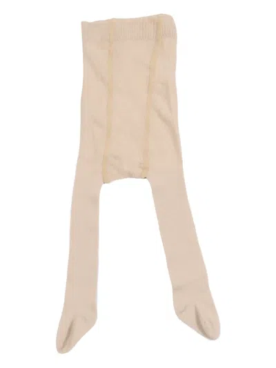 Paz Rodriguez Babies' Knitted Tights In Neutral