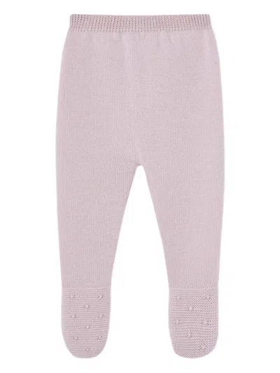 Paz Rodriguez Babies' Knitted Trouser Set In Pink