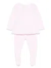 Paz Rodriguez Knitted Trousers Set In Pink