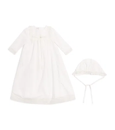 Paz Rodriguez Kids' Lace-trim Ceremony Gown In White