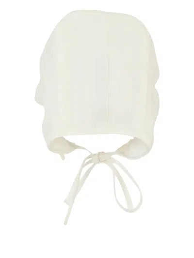 Paz Rodriguez Babies' Lace-trimmed Bonnet In White