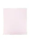 Paz Rodriguez Lace-trimmed Knitted Blanket In Pink