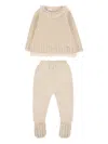 Paz Rodriguez Baby Girls Knitted 2 Piece Babygrow Set In Neutral