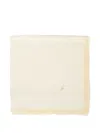 Paz Rodriguez Lace-trimmed Wool Blanket In Neutral