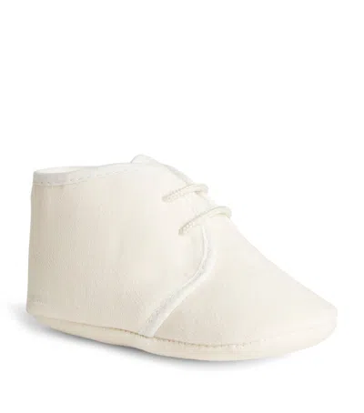 Paz Rodriguez Kids' Lace-up Booties In Neutral