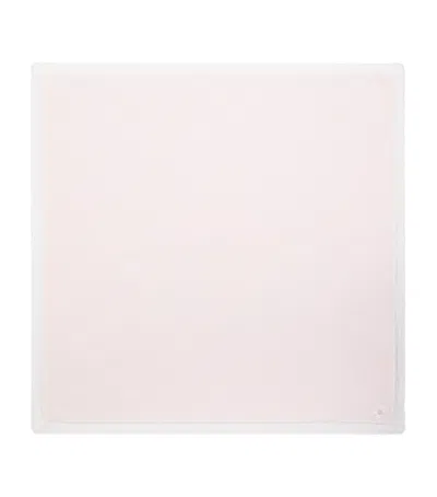Paz Rodriguez Lace-trim Knitted Blanket In Pink