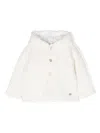 Paz Rodriguez Logo-charm Fleece Coat In White