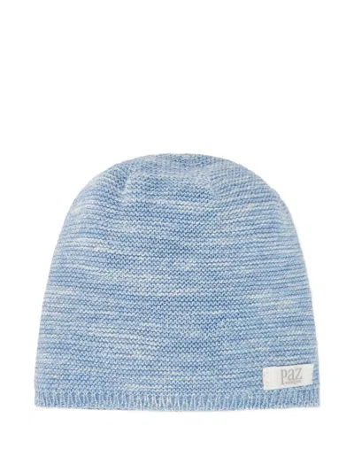 Paz Rodriguez Babies' Logo-patch Beanie In Blue
