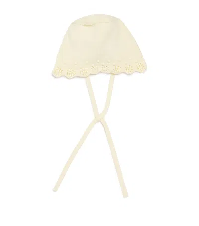 Paz Rodriguez Kids' Merino Wool Alaia Bonnet In Neutral