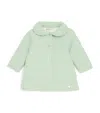 Paz Rodriguez Merino Wool Knitted Coat In Green