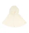 Paz Rodriguez Merino Wool Knitted Poncho In Neutral