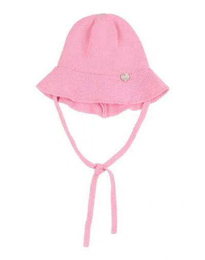 Paz Rodriguez Babies'  Newborn Girl Hat Pink Size 1 Organic Cotton