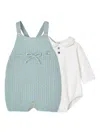 Paz Rodriguez Nightingale Romper Set In Green