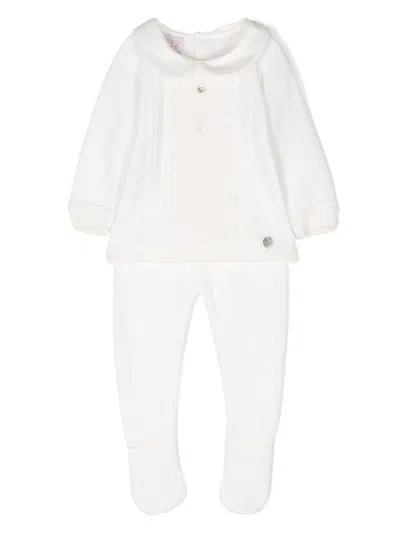 Paz Rodriguez Babies' Paz Trouser Set (set Of Two) In Neutrals