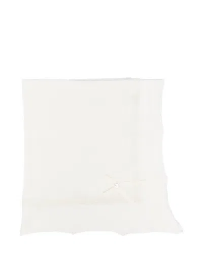 Paz Rodriguez Paz V26 Lace-trim Blanket In Neutral