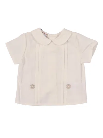 Paz Rodriguez Woven Newborn Blouse "paz V26" In Neutral
