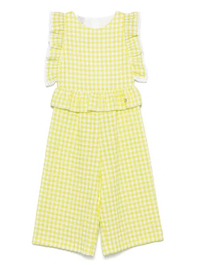Paz Rodriguez Kids' Peonza Jumpsuit In Yellow