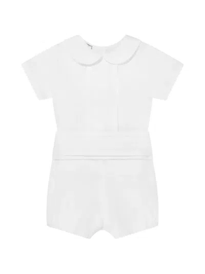 Paz Rodriguez Peter-pan-collar Baby Shorts In White