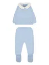 Paz Rodriguez Peter Pan-collar Knitted Pajama In Blue