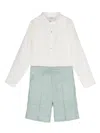 Paz Rodriguez Pintuck-detail Shorts Set In White