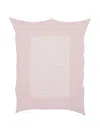 Paz Rodriguez Point D'esprit-trim Cotton Blanket In Pink
