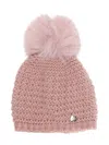 Paz Rodriguez Pompom-detail Wool-blend Beanie In Pink