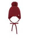Paz Rodriguez Pompom-detailing Beanie In Burgundy