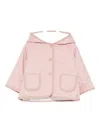 Paz Rodriguez Quilted Hooded Jacket In Pink