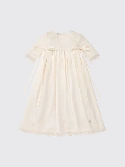 Paz Rodriguez Babies'  Romper Kids Color Beige In Brown