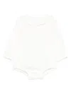 Paz Rodriguez Ruffled Babygrow In White