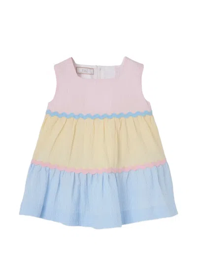 Paz Rodriguez Kids' Ruffled Dress In Multi
