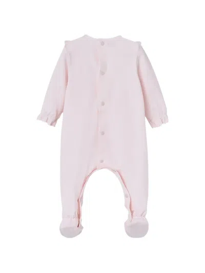 Paz Rodriguez Ruffled Floral Babywear In Pink