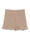 Paz Rodriguez Ruffled Shorts In Neutral