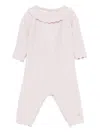 Paz Rodriguez Scalloped-collar Knitted Jumpsuit In Pink