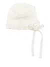 Paz Rodriguez Scalloped-edge Hat In White