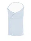 Paz Rodriguez Scalloped-edge Knitted Sleep Bag In Blue