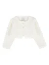 Paz Rodriguez Scalloped-edges Wool Cardigan In Multi