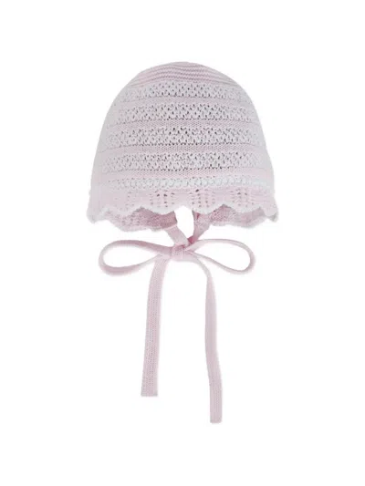 Paz Rodriguez Babies' Scalloped-trim Hat In Pink