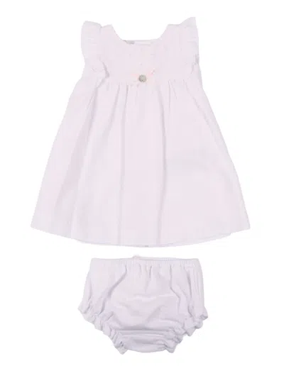 Paz Rodriguez Kids'  Set Woven Newborn Dress 004-153393 + Knickers 017-153392 In Purple