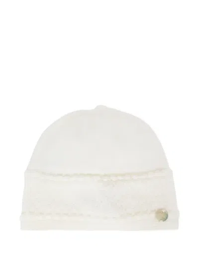 Paz Rodriguez Babies' Textured Wool Beanie In Neutral