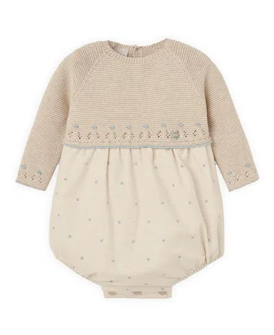 Paz Rodriguez Unisex Alegria Romper - Baby In Brown