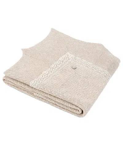 Paz Rodriguez Unisex Area Shawl - Baby In Natural/beige