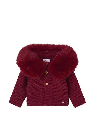 Paz Rodriguez Unisex Esencial Coat In Burgundy