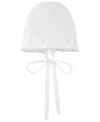 Paz Rodriguez Unisex Lino Knit Bonnet - Baby In White/linen