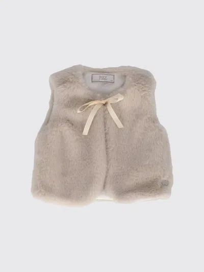 Paz Rodriguez Babies'  Vestcoat Kids Color Beige In Brown