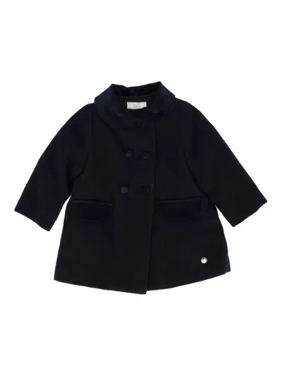 Paz Rodriguez Kids' Woven Infant Girl Coat "nadal" In Blue