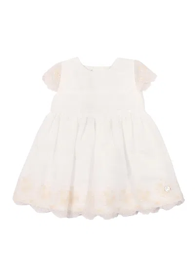 Paz Rodriguez Kids'  Woven Infant Girl Dress "ceremonia V26" In White
