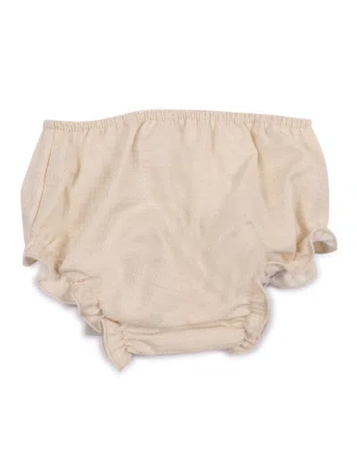 Paz Rodriguez Woven Newborn Bloomers "alegria" In Neutral