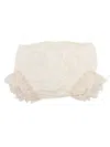 Paz Rodriguez Woven Newborn Bloomers "paz Oi 24-25" In White