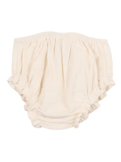 Paz Rodriguez Woven Newborn Bloomers "paz Oi 25-26" In Neutral